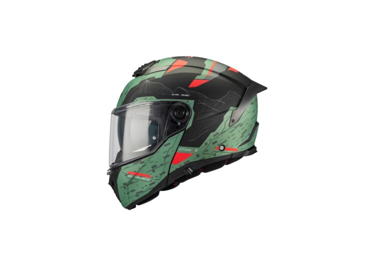 Moto kaciga ATOM 2 SV HIGHLANDS C6 MATT FLIP UP M 1335C94C6205 MT HELMETS