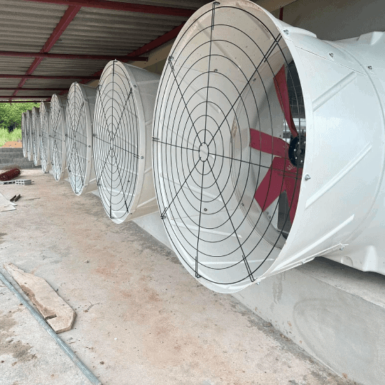 Poultry environmental controller panel configured for multi-stage tunnel ventilation