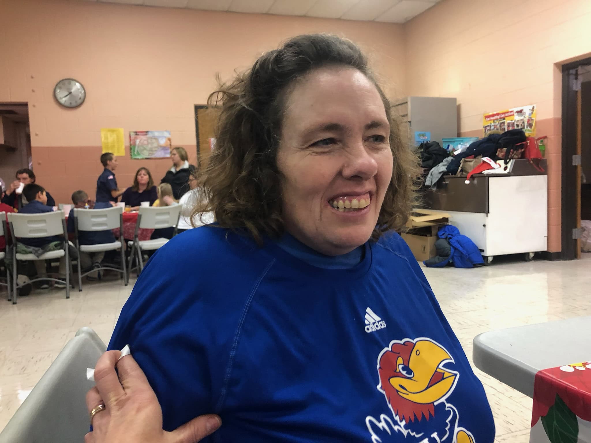 Kathy smiling