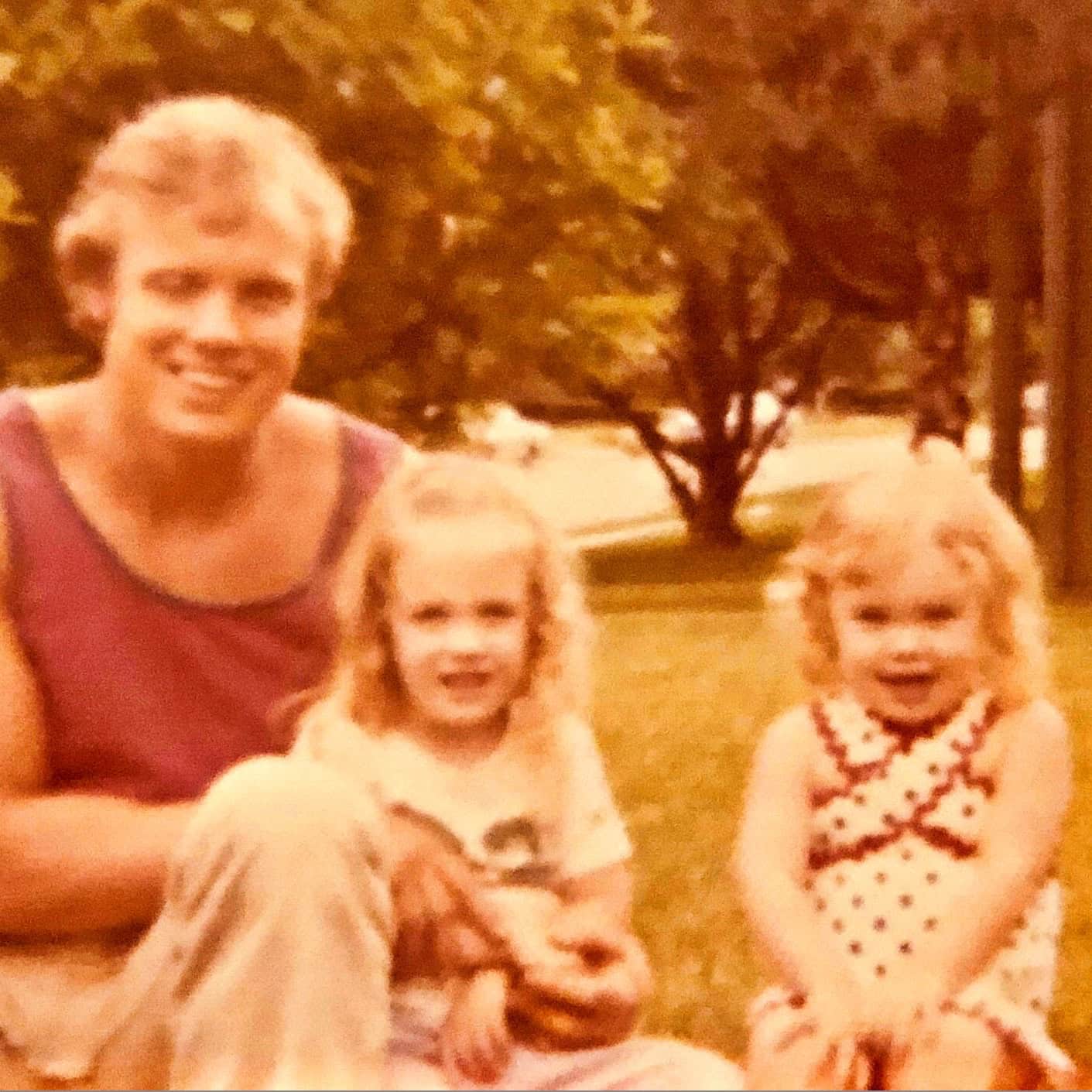 Christy's father with Christy and Kathy as young girls
