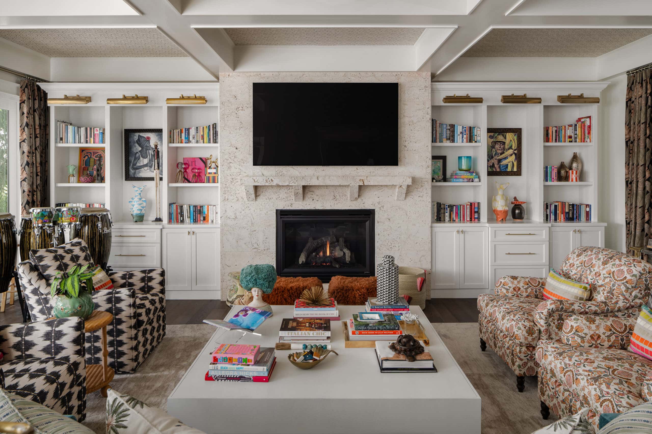 Layered living room by Hendrickson Interiors