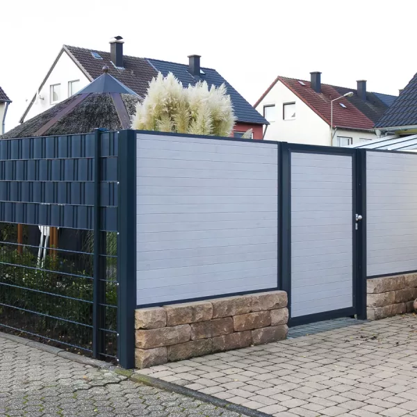 Zaunbau Zaunanage Sichtschutz Doppelstab