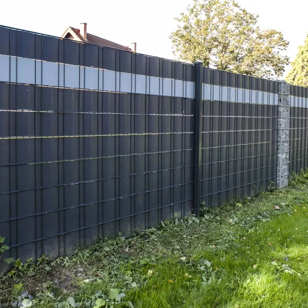 Zaunanlage Sichtschutz Gabionen Modern