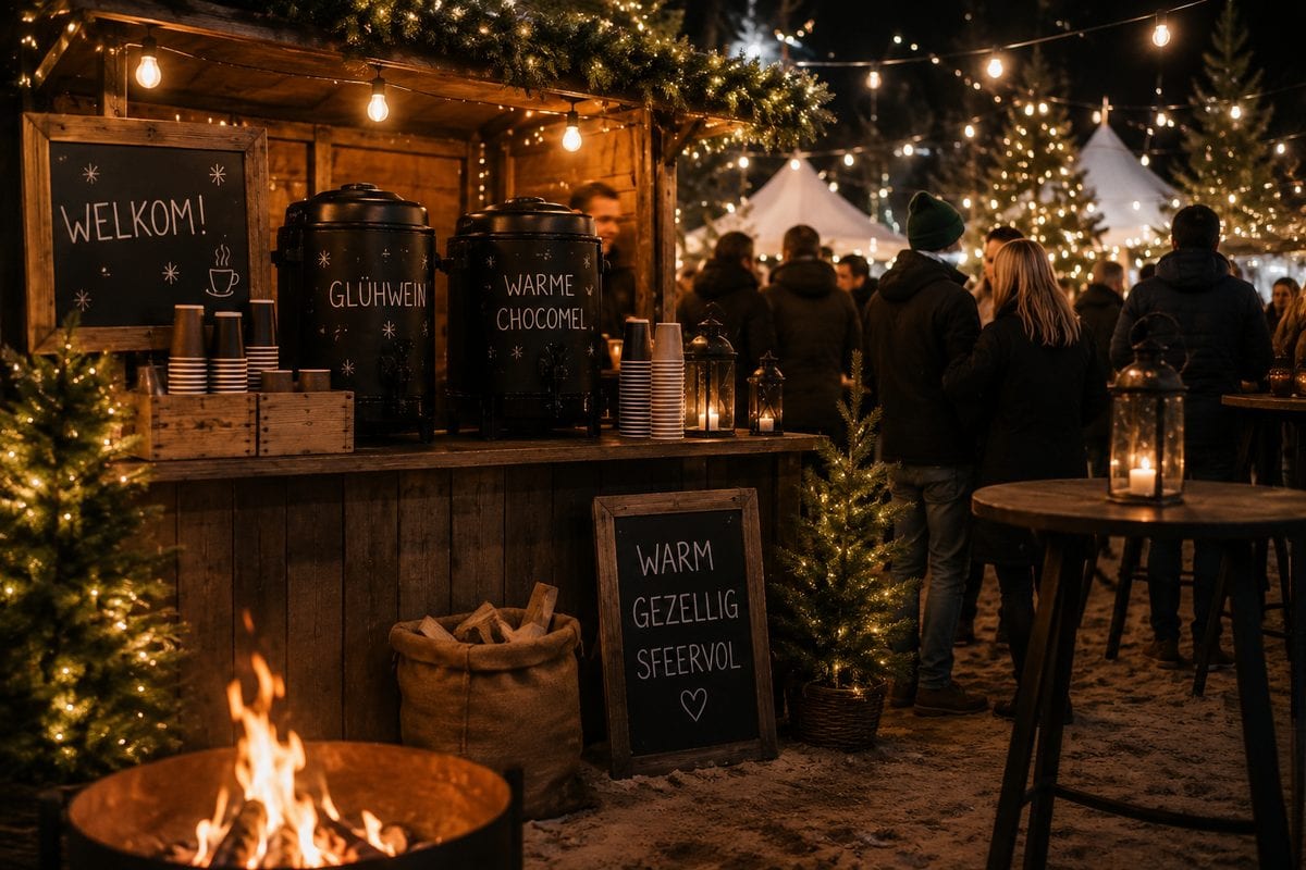 Ontvangst glühwein & chocomel
