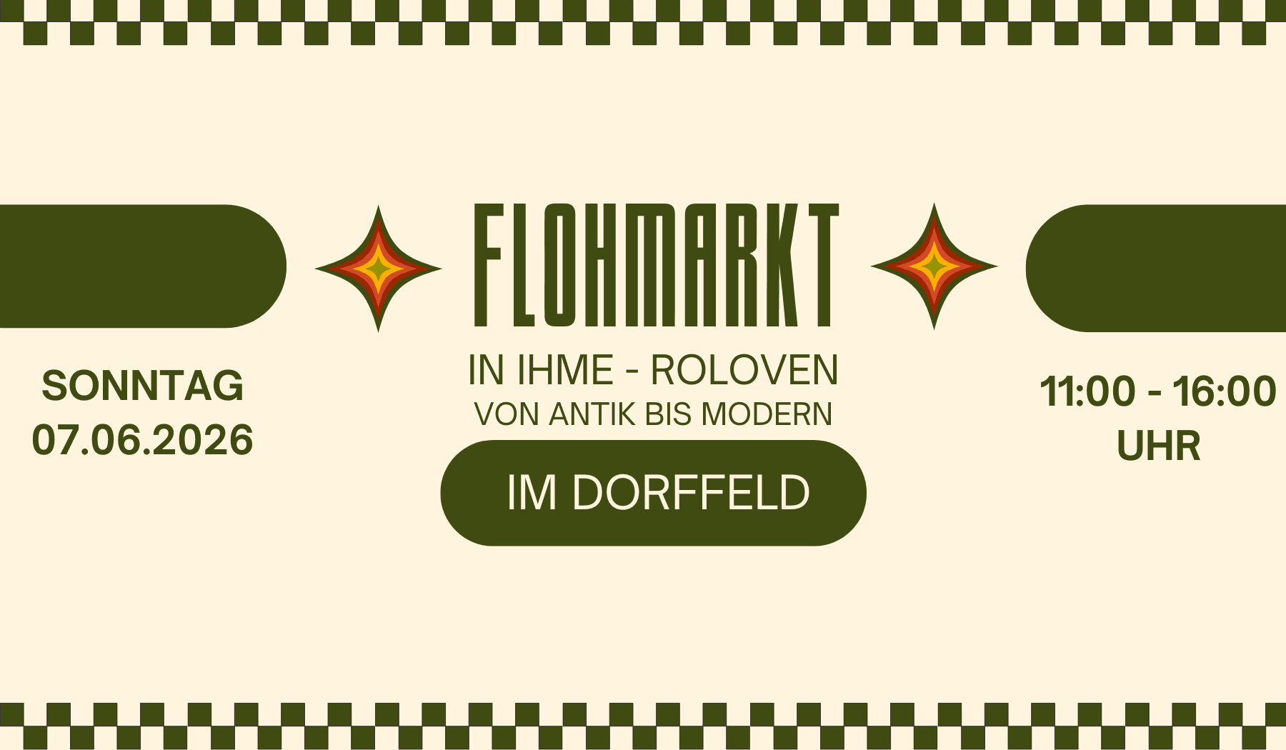 🏡 Flohmarkt, Im Dorffeld in Ihme-Roloven