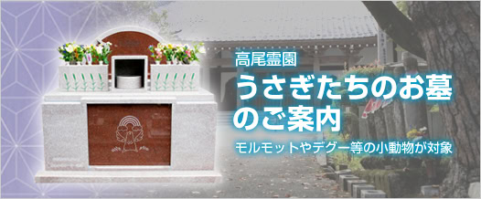 うさぎたちのお墓