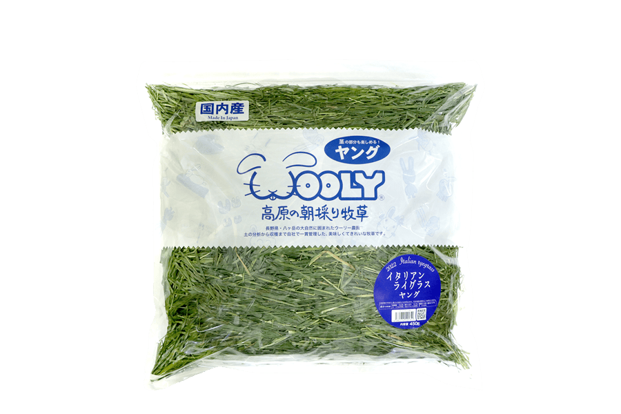 ウーリー　高原の朝採り牧草イタリアンライグラスヤング　5袋セット イタリアンライグラスヤング - 株式会社ウーリー｜うさぎの食彩工房