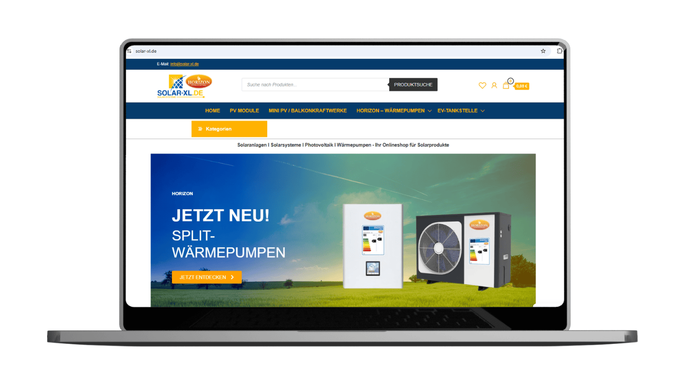 Solar XL Website Referenz