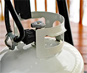 Image of a BBQ propane tank