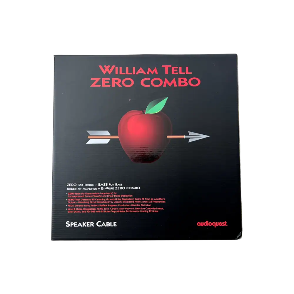 Boite des câbles HP AudioQuest William Tell ZERO COMBO