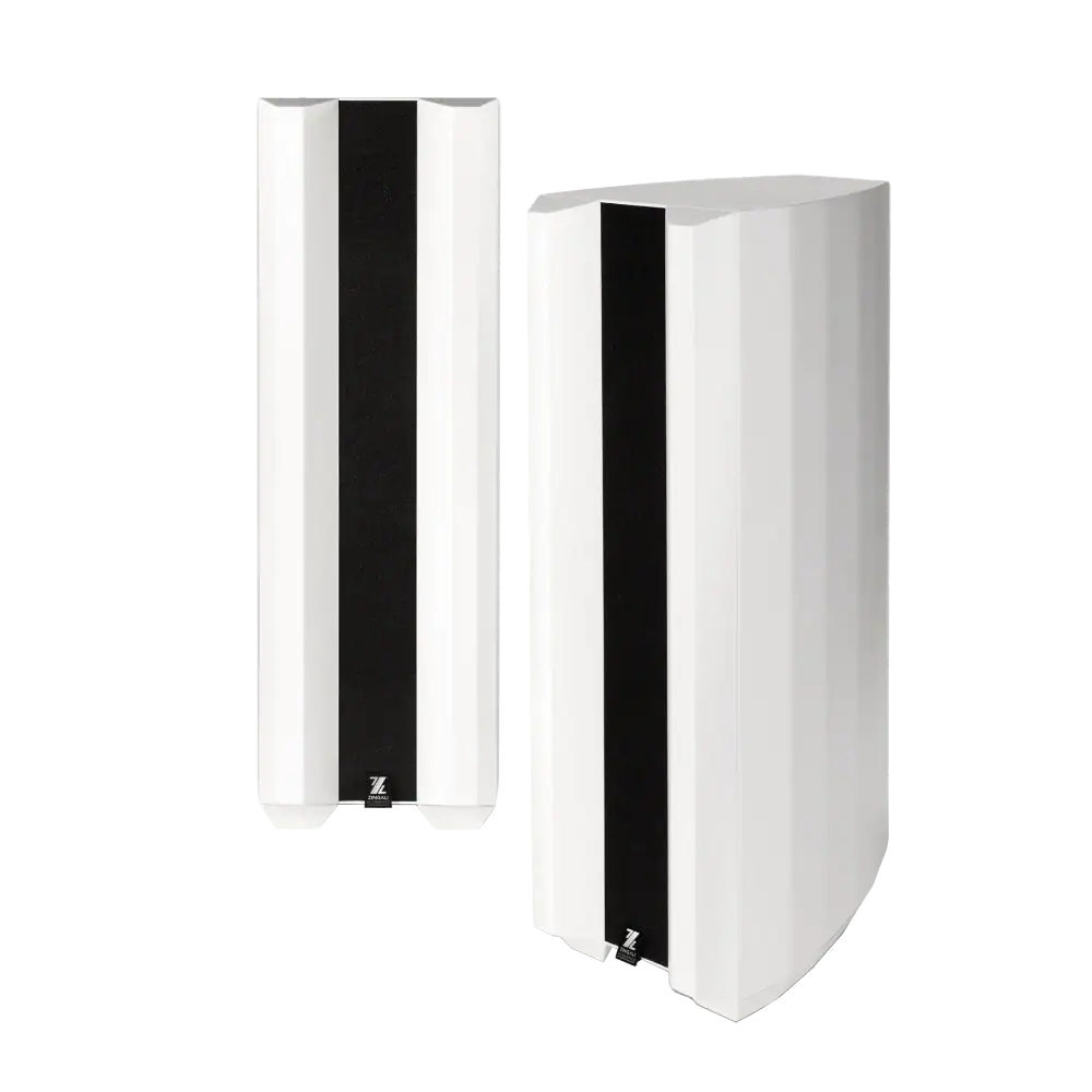 Enceinte Zingali Quantum Array 2.10 finition satin Black et Walnut