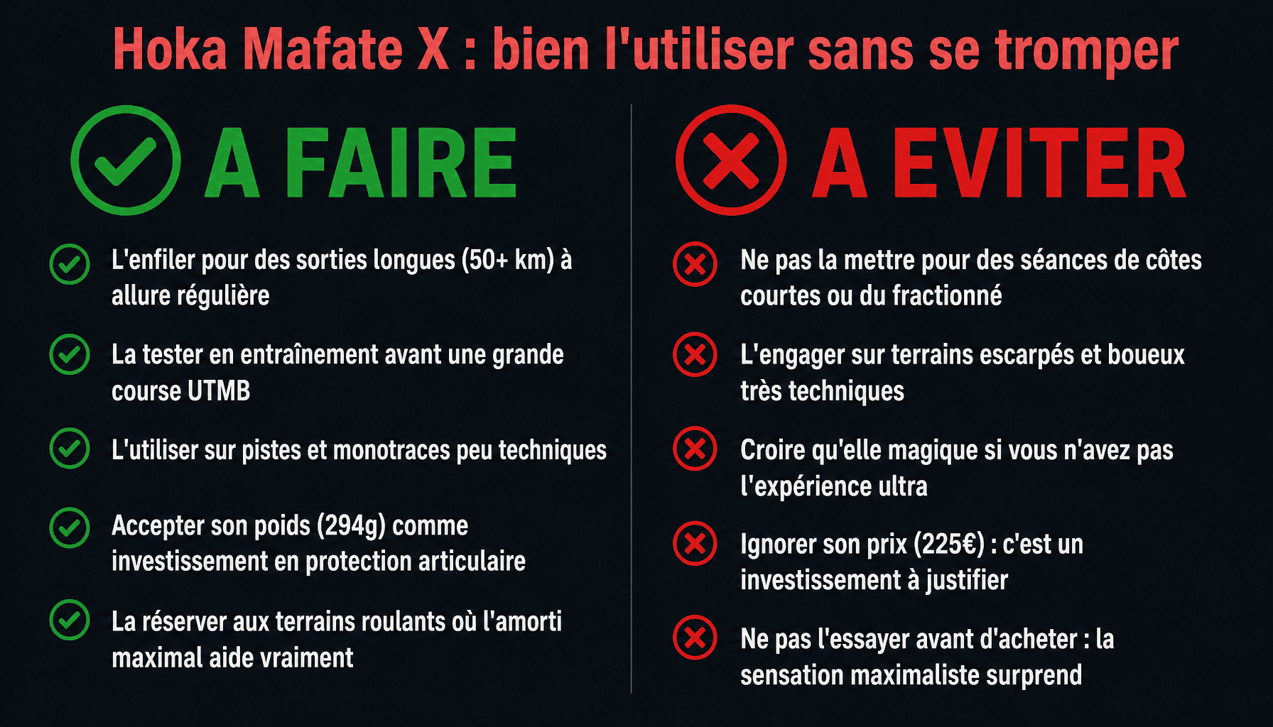Guide pratique pour bien choisir et utiliser la Hoka Mafate X en ultra-trail
