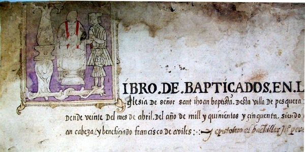 Dibujos como este constituyen aut&eacute;nticas sorpresas en los libros parroquiales