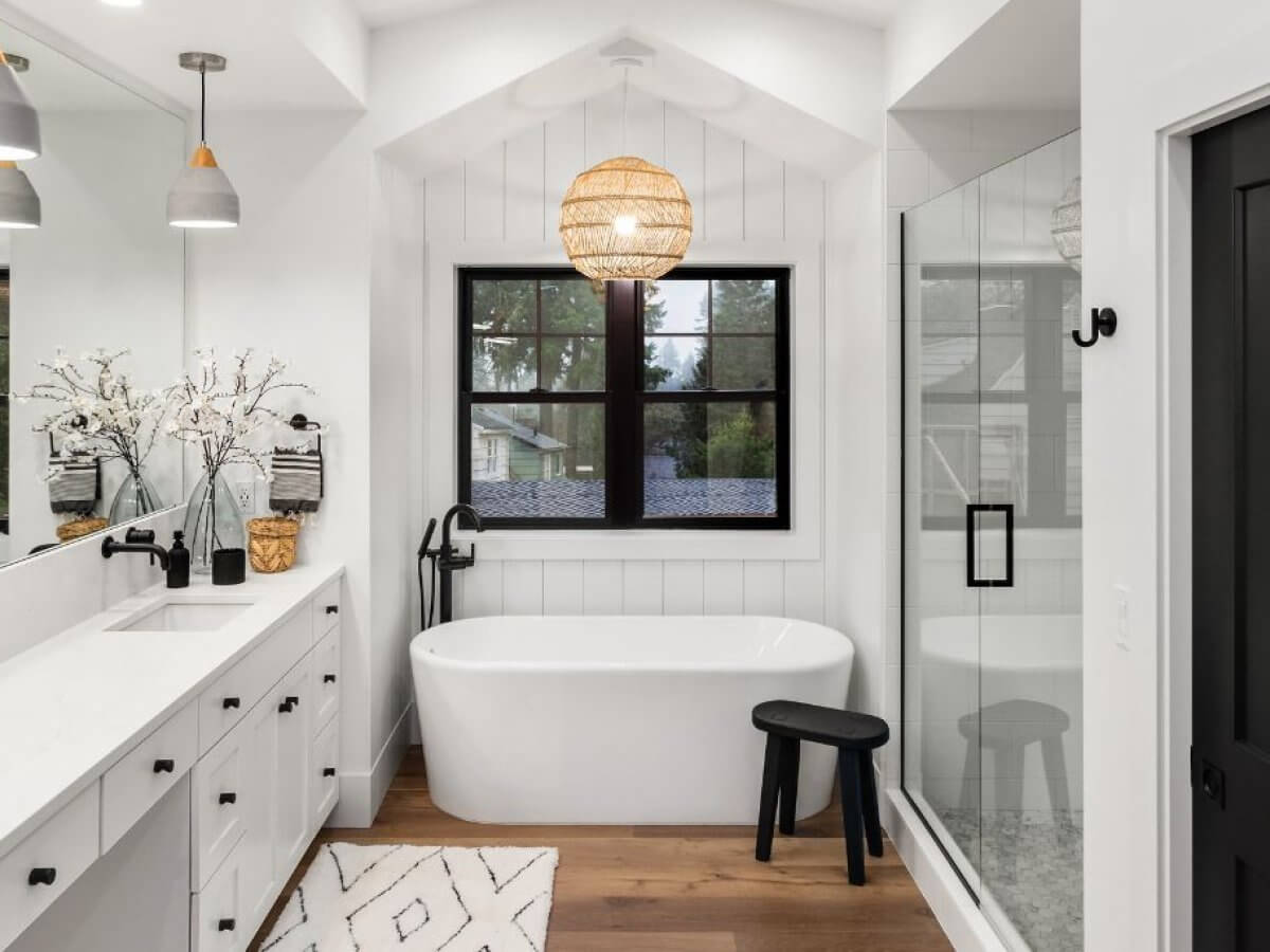 7 Organic Modern Bathroom Designs (DIY Friendly!)