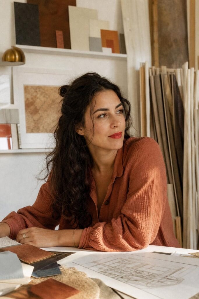 Portrait de Salma Bellaïd, Architecte d'intérieur · Décoration à l'Agence Renov Design Paris