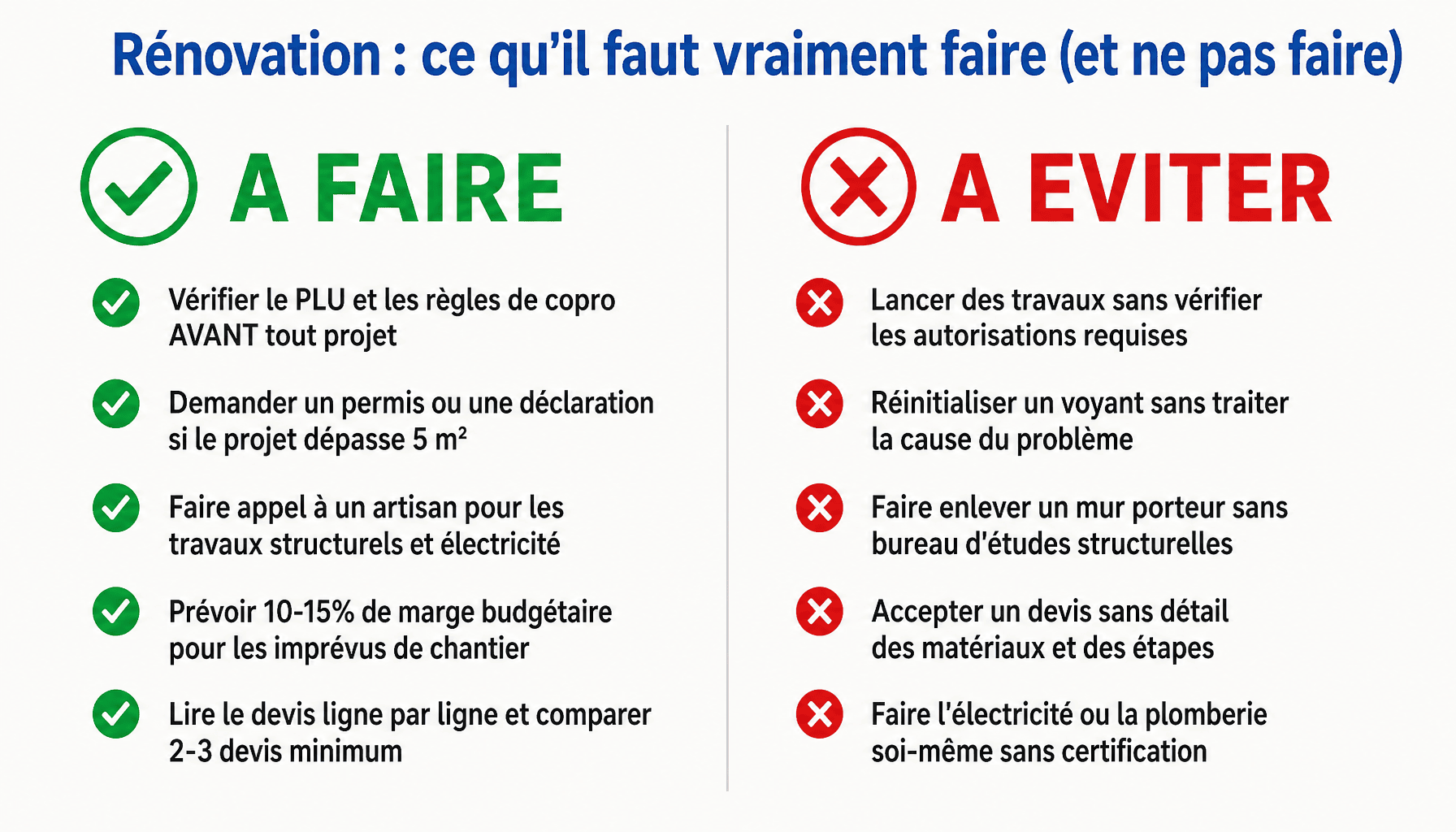 Guide jefaisfaire.fr construction et rénovation : à faire vs à éviter pour bien lancer ses travaux