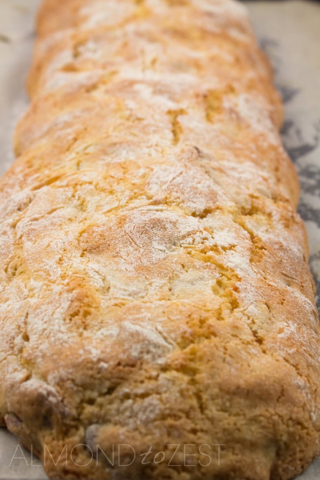 Orange, Almond and Apricot Biscotti Recipe - A delicious and healthy alternative to your usual sugary cookie! Delicious flavors of almonds, dried apricots and zesty orange everyone will love!!