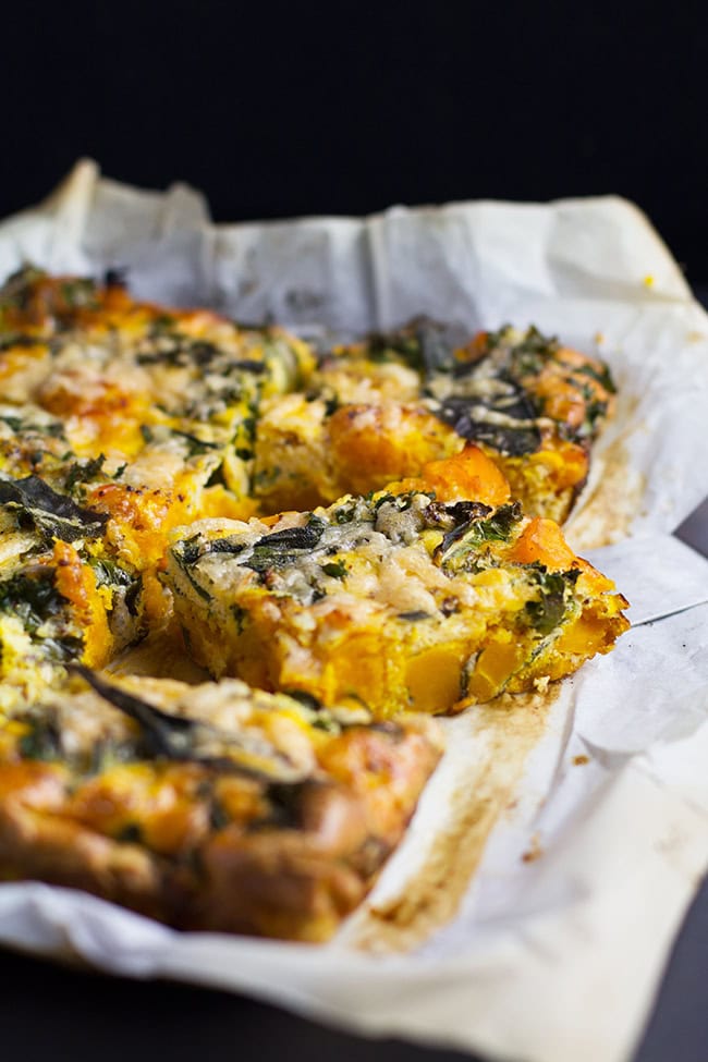 Roast Pumpkin and Kale Frittata with Crispy Sage