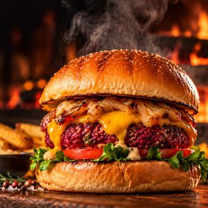 Hamburguesa vegetariana de remolacha de Altaburg en Altafulla