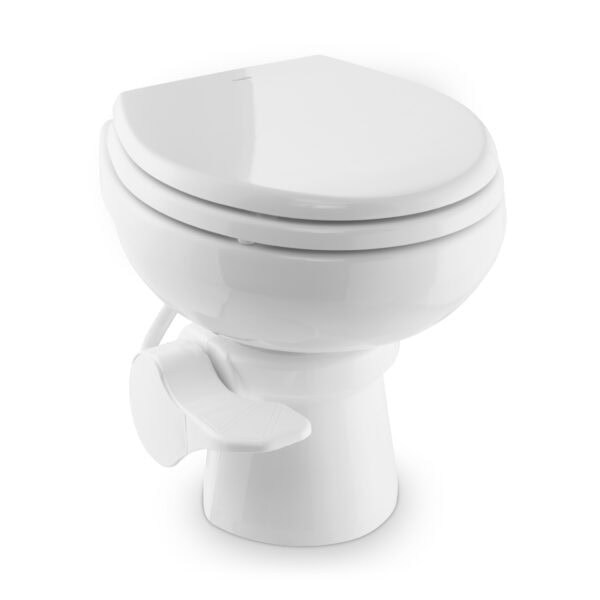 Dometic Vacuflush 5000 Series Toilets - 5009 Tall White Closed Dometic Vacuflush 5000 Series Toilets - 5009 Tall White Closed
