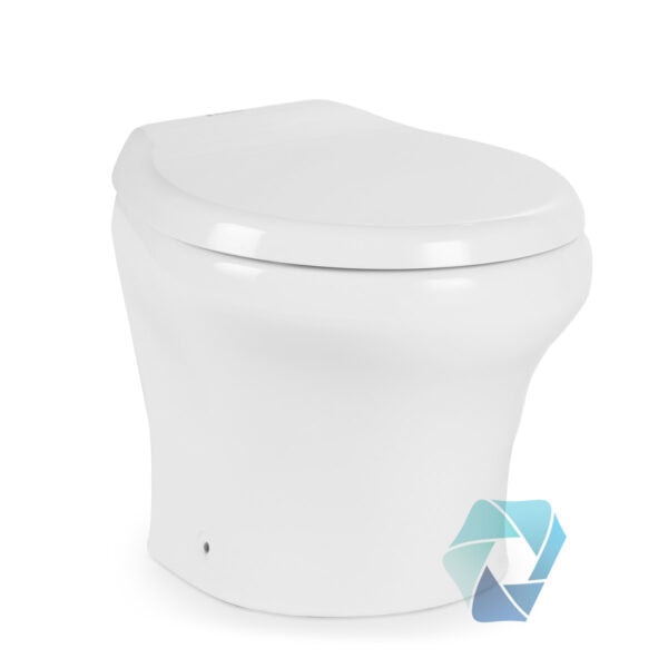 Vacuflush 4806 Tall White Head - Marine Toilet