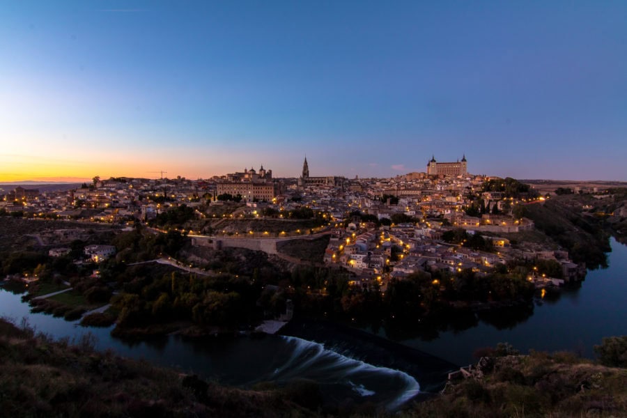 night photography, El Toledo, Spain, arboursabroad, sunset
