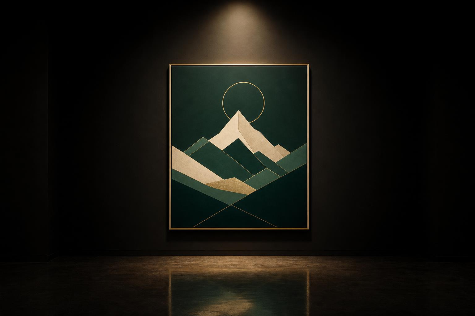 Affiche montagne minimaliste