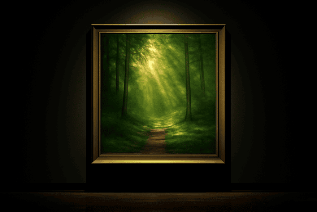 Tableau paysage forêt