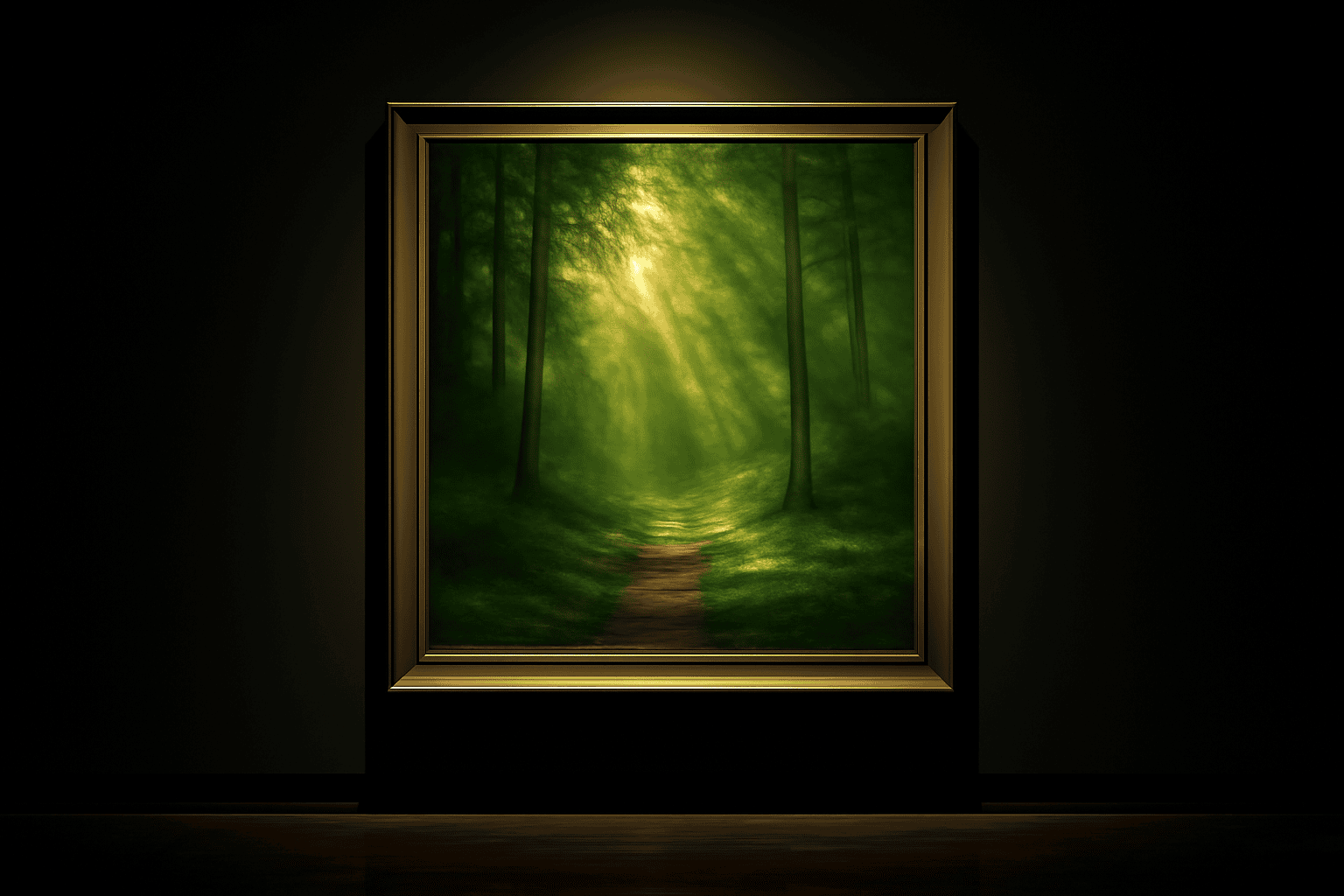 Tableau paysage forêt