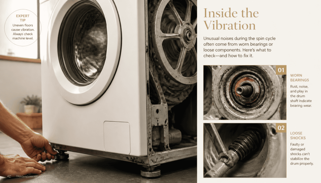 Votre machine à laver fait du bruit quand elle tourne : causes et solutions