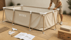 Notice de montage piscine Intex rectangulaire 4×2 PDF : guide complet étape par étape