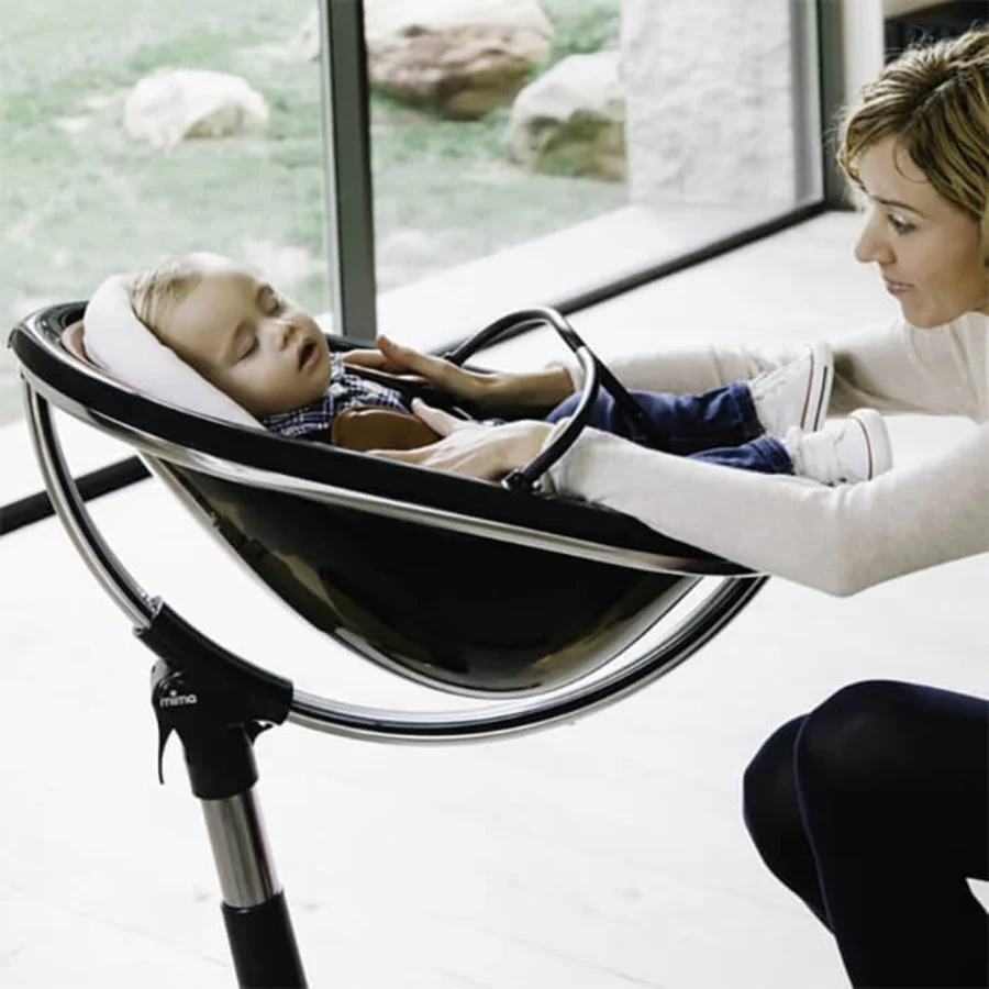 Mima - Chaise Haute Transat - Moon 2 - Noir Les chaises hautes