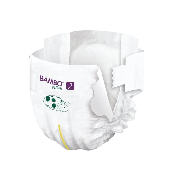 30 couches écologiques 3-6kg – (Taille 2 : S) Bambo