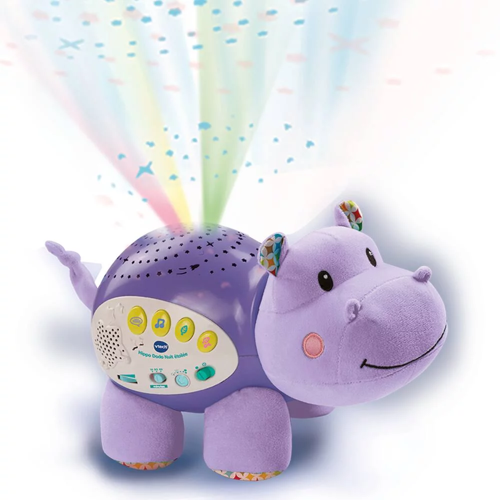 Vtech Veilleuse Bébé Hippo Dodo Nuit 2 vtech - Veilleuse Bébé Hippo Dodo Nuit Étoilée Éveil & Jeux