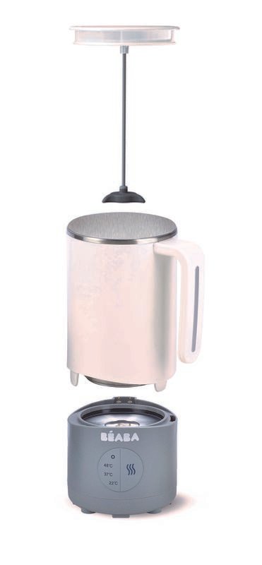 Béaba - Préparateur de boisson Milk Prep ® Blanc - Gris Béaba