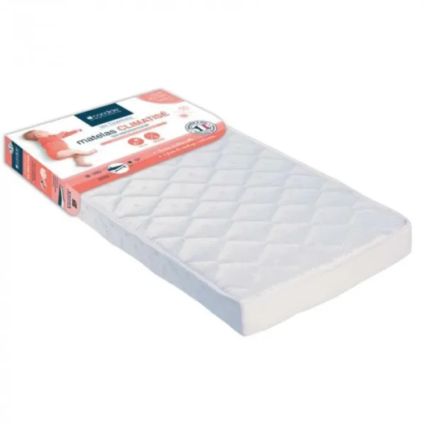 Candide - Matelas bébé 60*120cm Climatisé 2 faces Candide