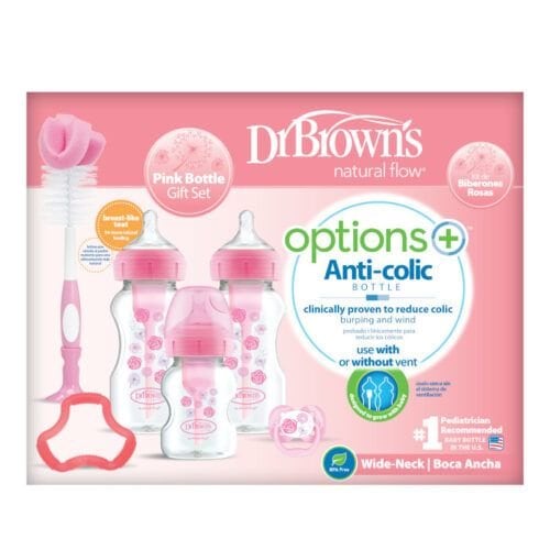 Dr Brown's - Coffret Biberons + Gift rose Dr Brown's