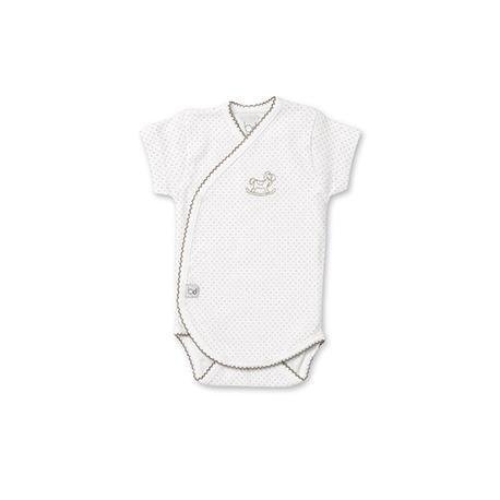 BimbiDreams Body croisé manches courte – 3 mois dots blanc