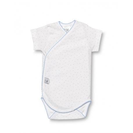 BimbiDreams - Body croisé manches Courte – 3mois stars Bleu La naissance