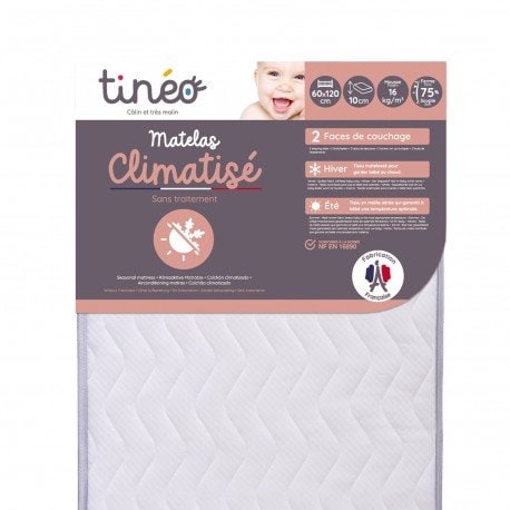 Tinéo Matelas climatisé 2 faces de couchage Les matelas