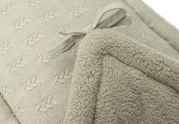 Jollein - Tour de lit/Tour de parc 180x30cm Grain knit Olive Green Le linge de bain