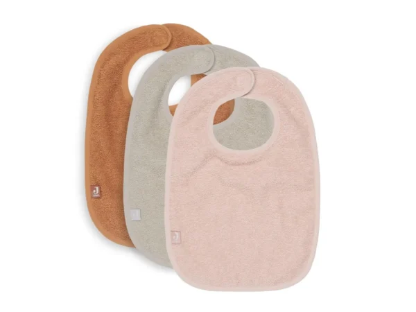 Bib Terry Pale Pink/Nougat/Caramel (3 packs)
