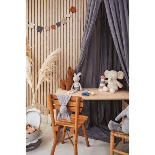 Jollein - Auvent Vintage 245 cm Gris Orage Les Lits bébé et berceaux