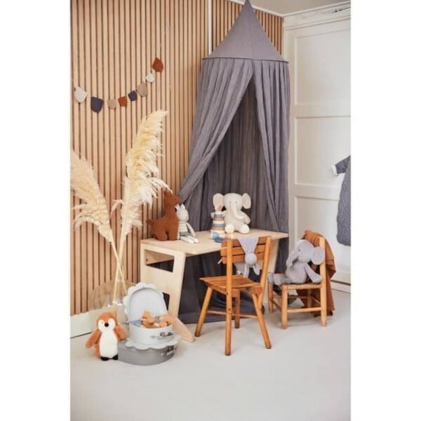 Jollein - Auvent Vintage 245 cm Gris Orage Les Lits bébé et berceaux