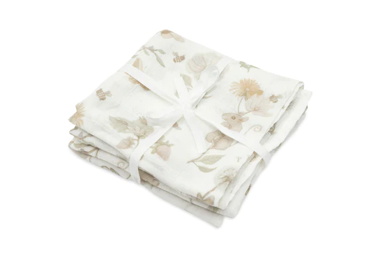 Jollein - Lange gaze de Coton large 115x115cm Dreamy Mouse Les langes