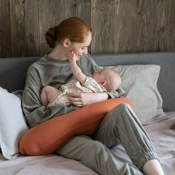 Doomoo - Coussin d'allaitement - Buddy Tetra Jersey Terracotta