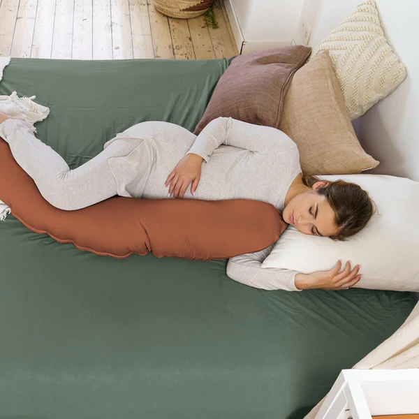 Doomoo - Coussin d'allaitement - Buddy Tetra Jersey Terracotta