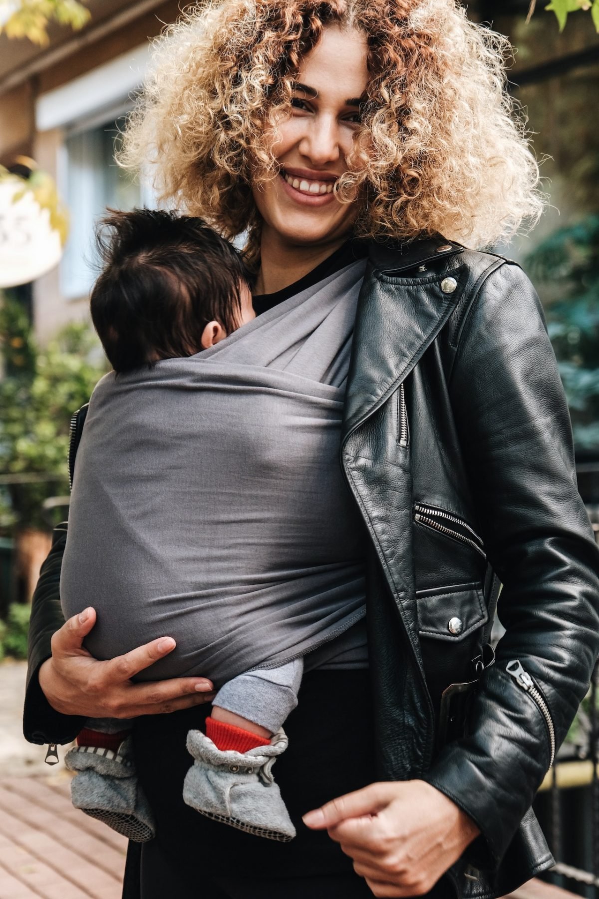 Neko - écharpe de portage Gris