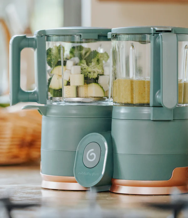 Babymoov - Robot culinaire en verre - Nutribaby Glass Green Forest