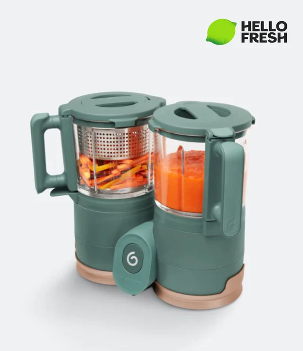 Babymoov - Robot culinaire en verre - Nutribaby Glass Green Forest
